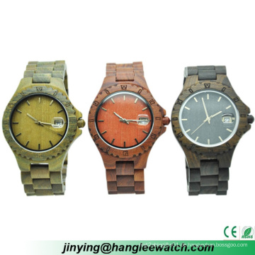 OEM benutzerdefinierte billige Armbanduhr und Ebenholz rot Sandale Holz